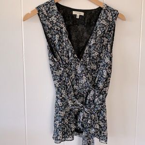 Max Studio Floral Sleeveless Small Top